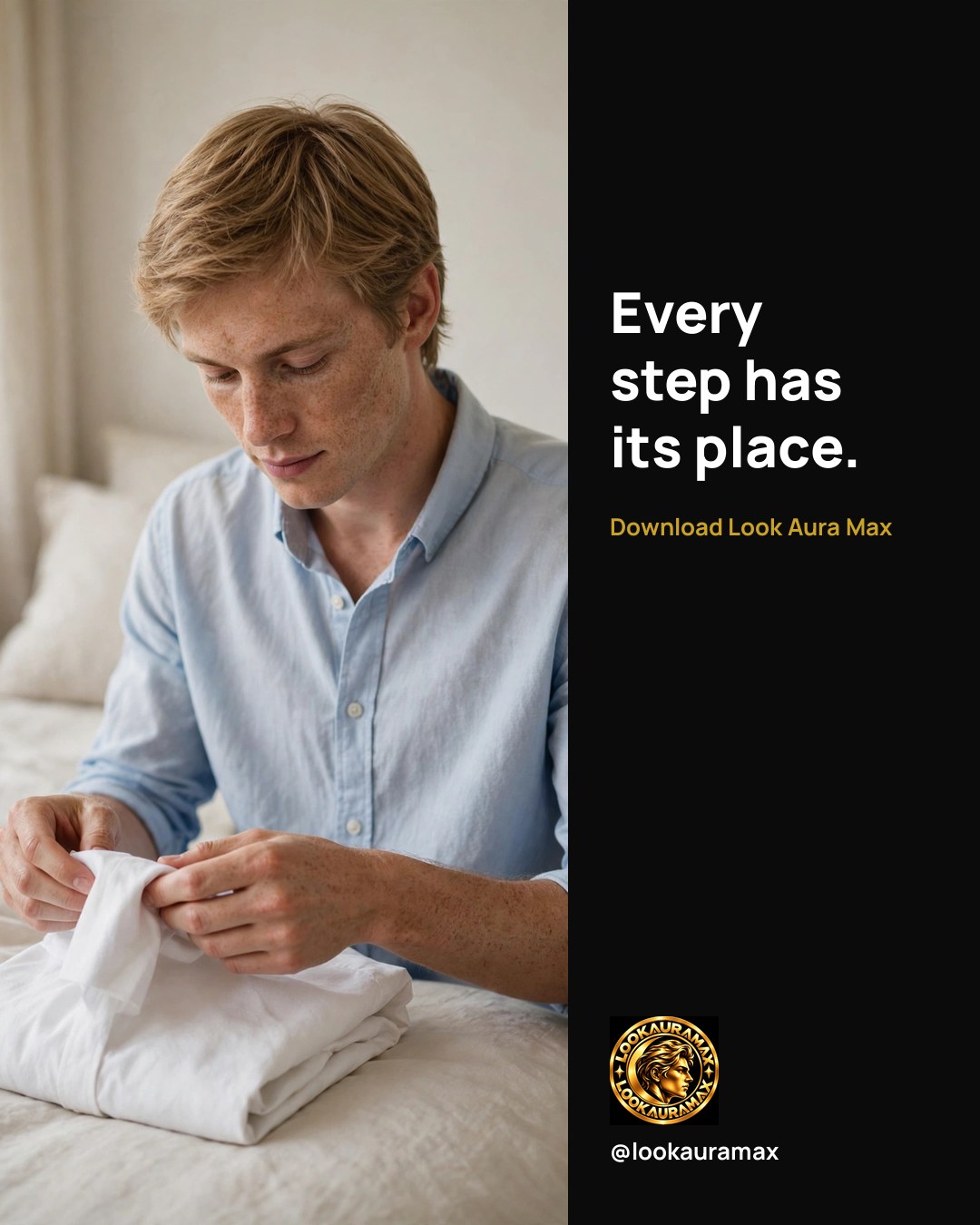 Lookauramax ad creative: Every step in its place, and the day stops feeling crowded.