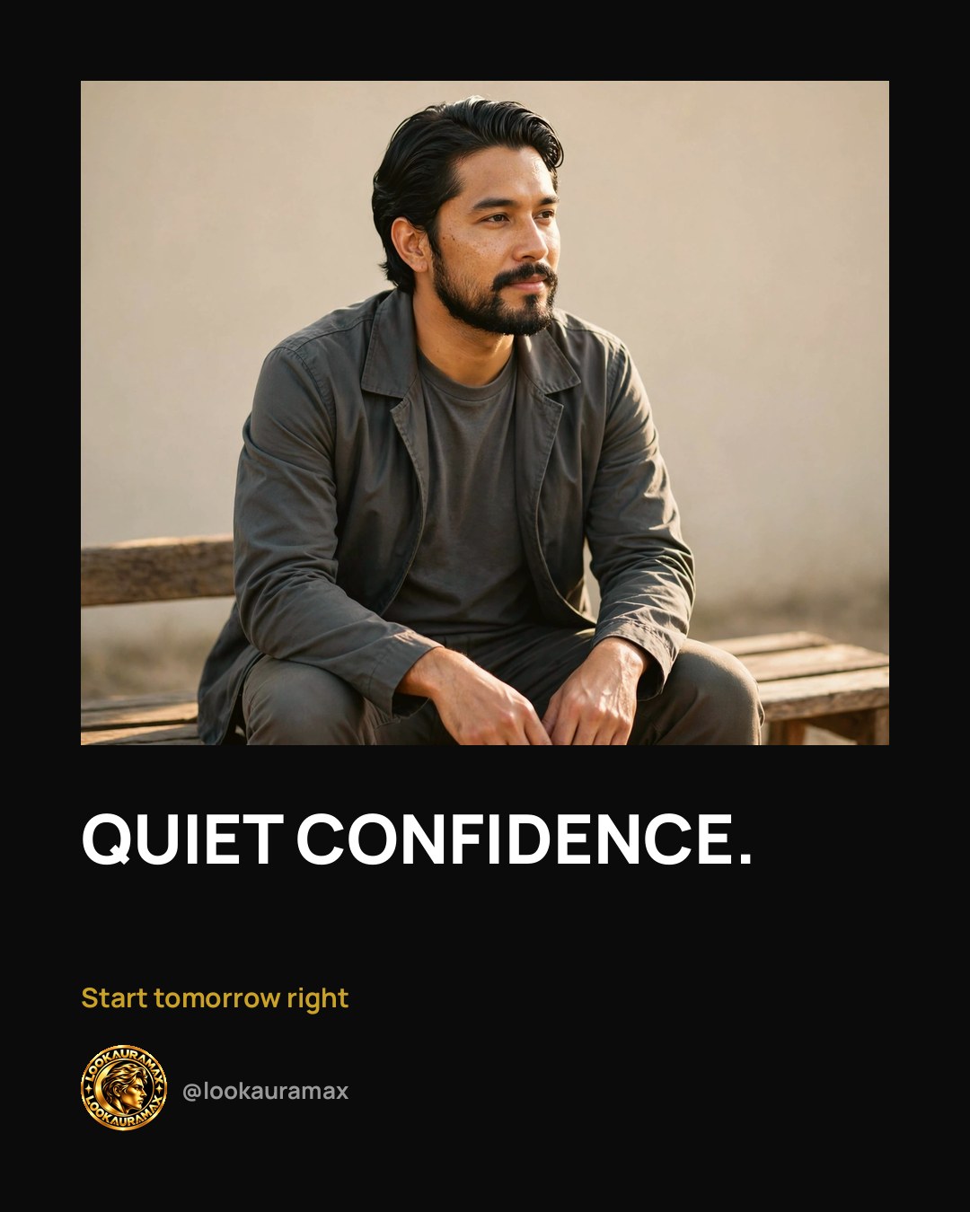 Lookauramax ad creative: Nothing loud. Nothing forced.
