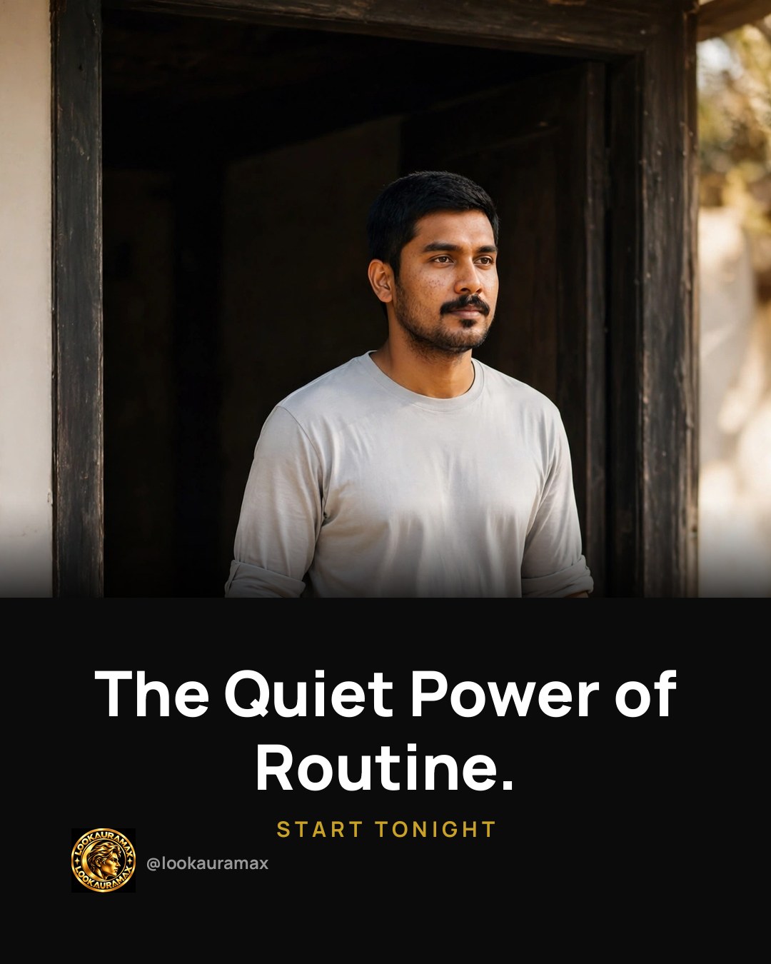 Lookauramax ad creative: Quiet routines carry the loudest days.