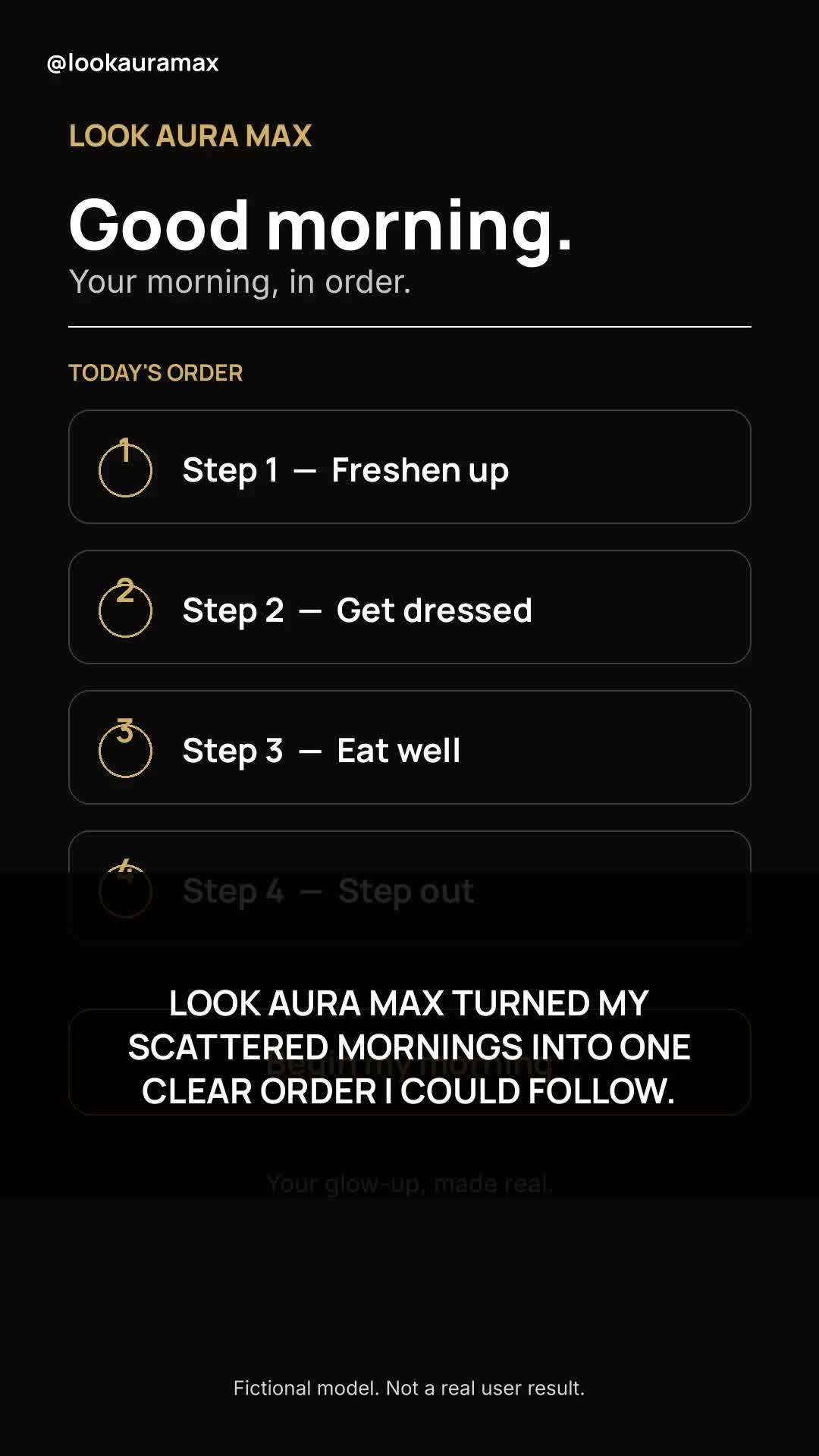 Lookauramax ad creative: 'You okay?' I said fine. I wasn't. — How many alarms do you set?