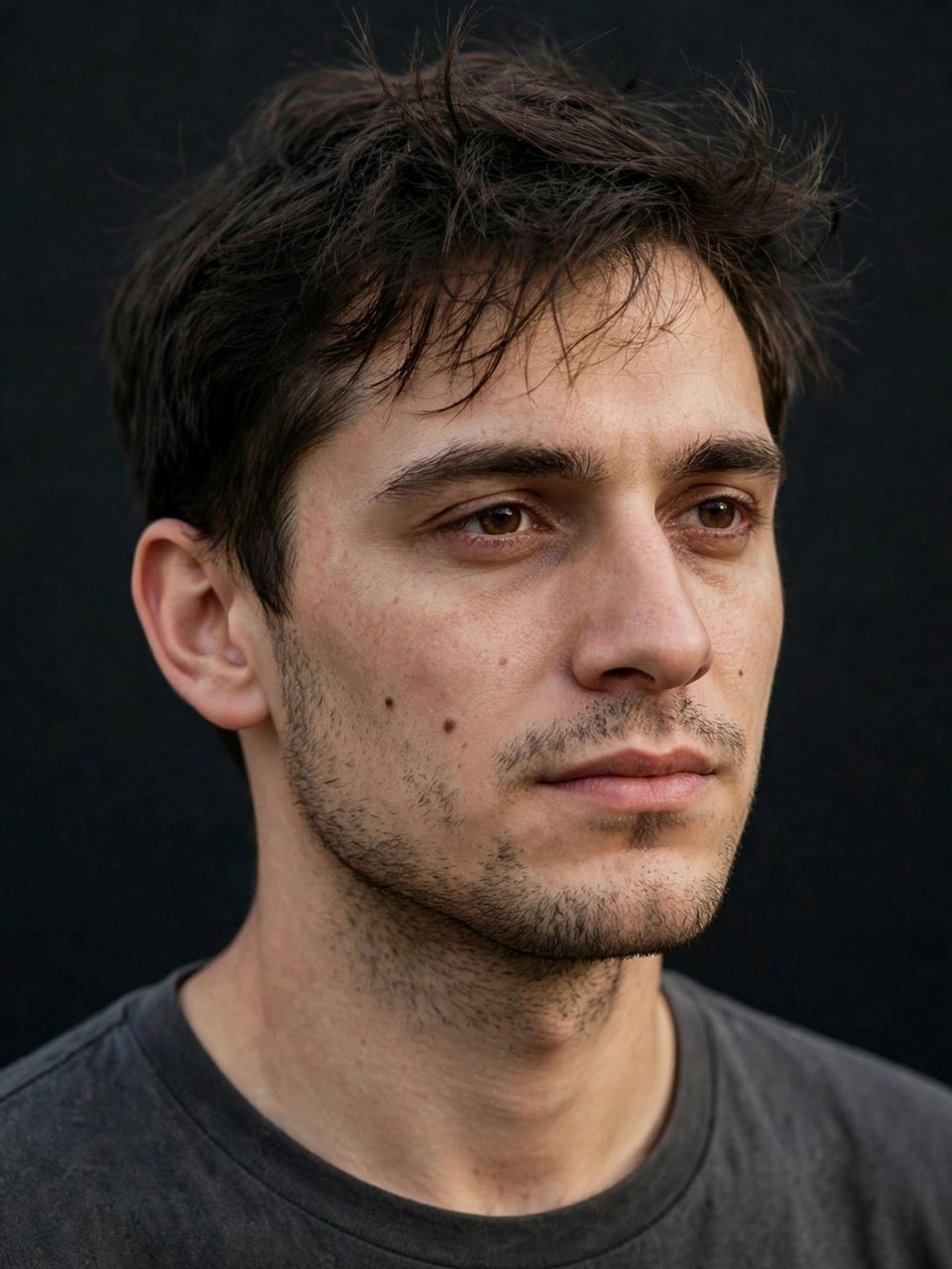 Illustration — AI-generated image of a fictional man, Day 0 baseline
